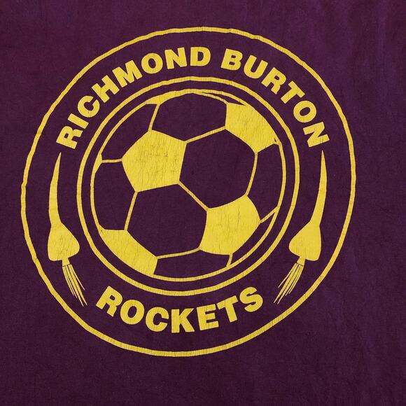 Men’s Maroon Richmond Burton Rockets Soccer Graphic Tee - Picture 3 of 4